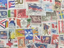 Набор различных марок, Флаги (50 шт.)